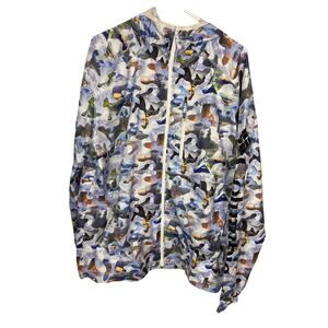 Columbia Men's Size Large Flash Forward Printed Windbreaker Hoodie Full Zip